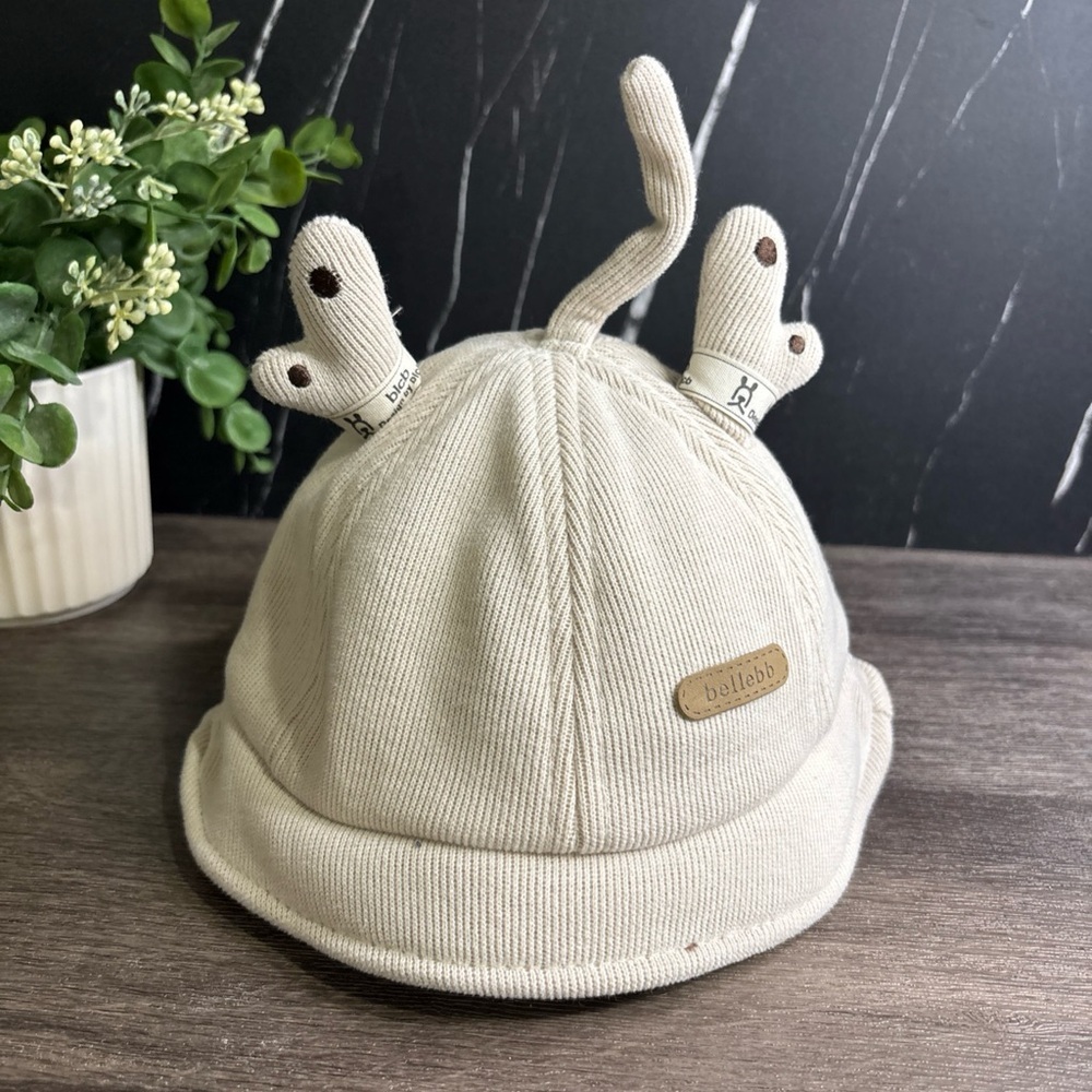 bebe Cream Kids Hat with Cute Ears